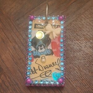 Colorful Bejeweled Cartoon Key Holder Purse Charm